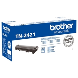 Brother TN2421 Sort Tonerpatron (3.000s)