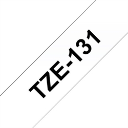 BROTHER TZe 131 Kompatibel tape 12mm, Sort tekst på Klart  8M